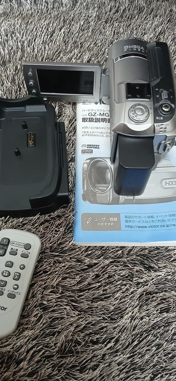 (풀박, 대량배터리)jvc Victor gz-mg575 레트로 캠코더 상품이미지8