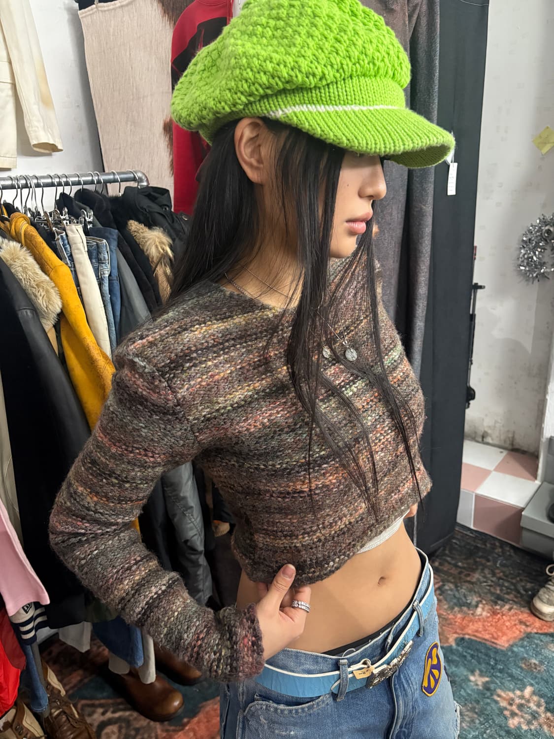 TTF✳️아워레가시 크롭 니트 상품이미지1