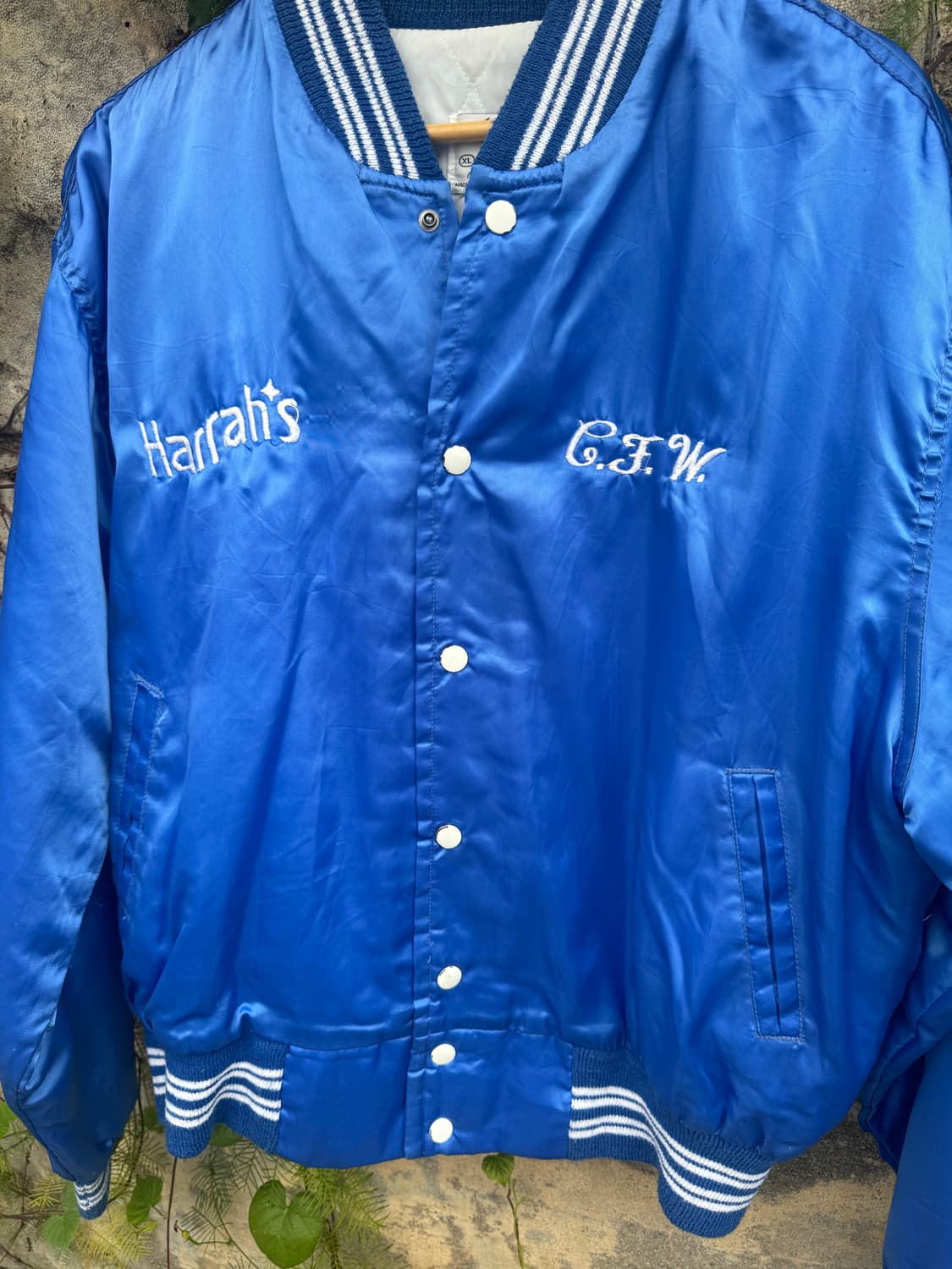 80s westwind usa빈티지 사틴 바시티 자켓 XL 상품이미지3