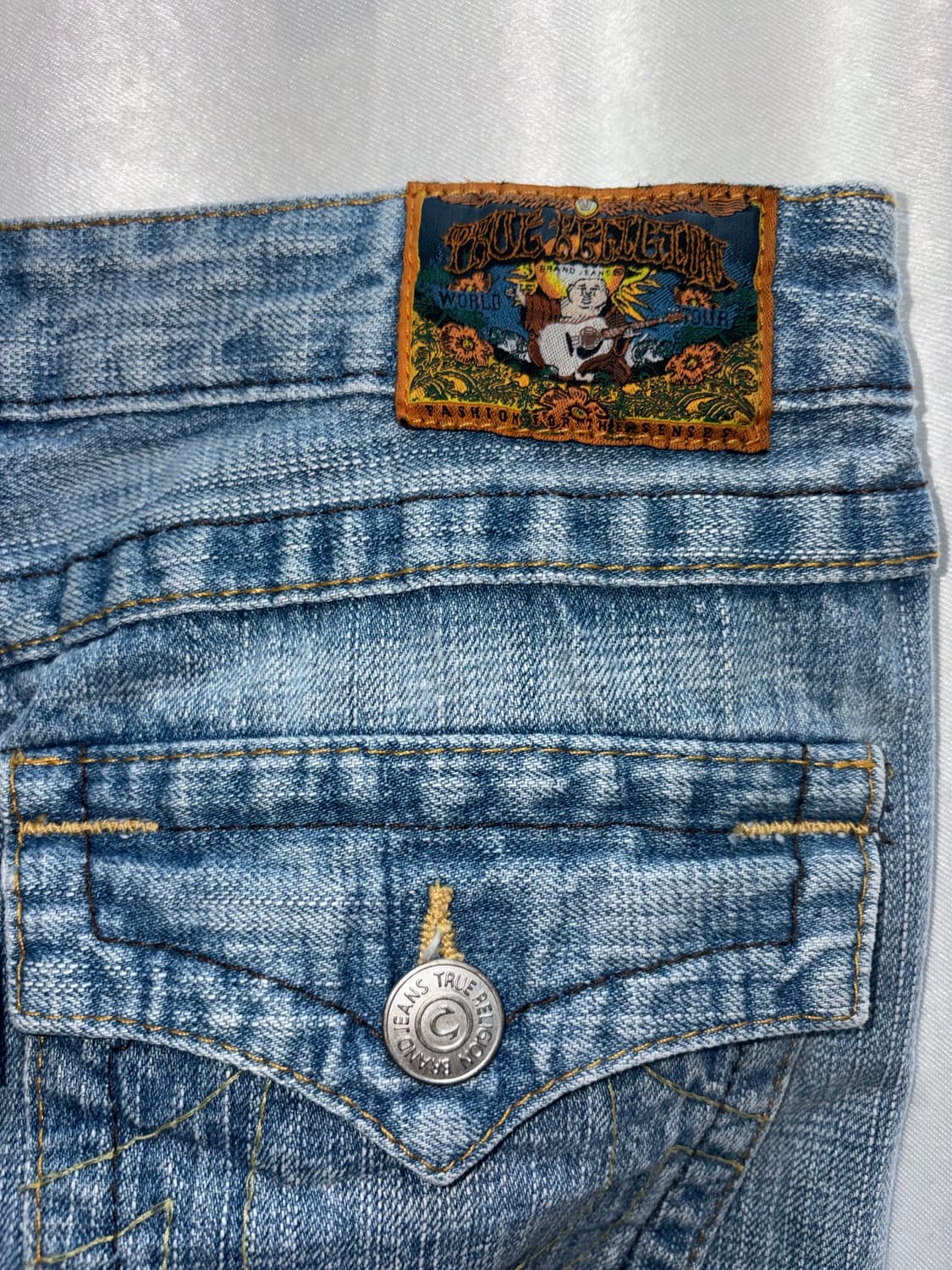 트루릴리전 연청 데님 미니스커트 상품이미지3