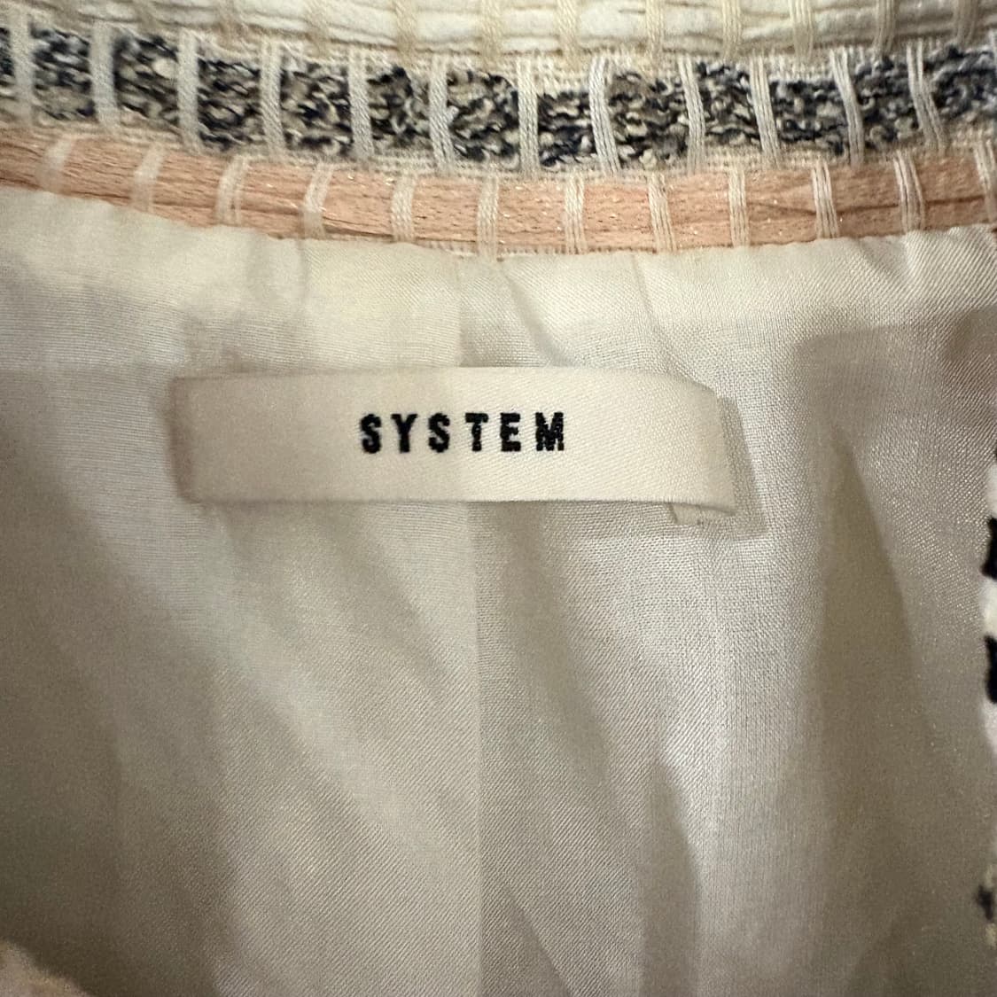 한섬 SYSTEM 시스템 트위드 자켓 88-98-165 상품이미지4