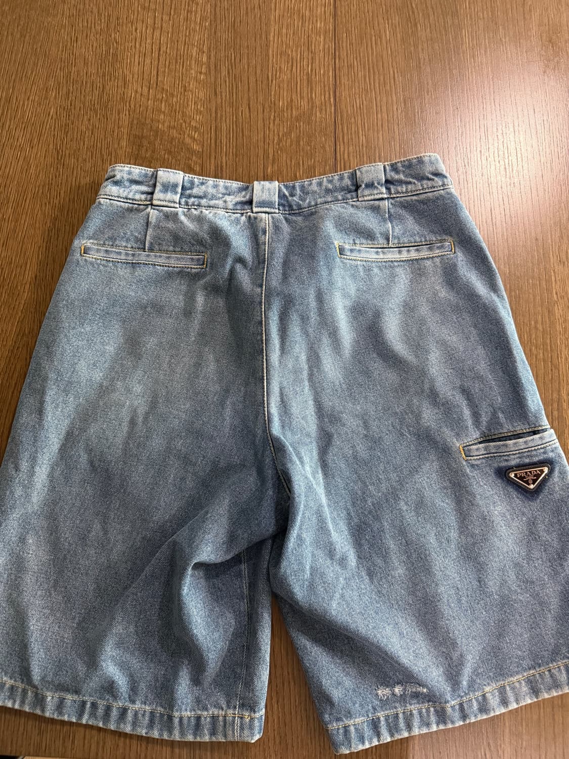 프라다 버뮤다 데님 오가닉 팬츠 상품이미지1