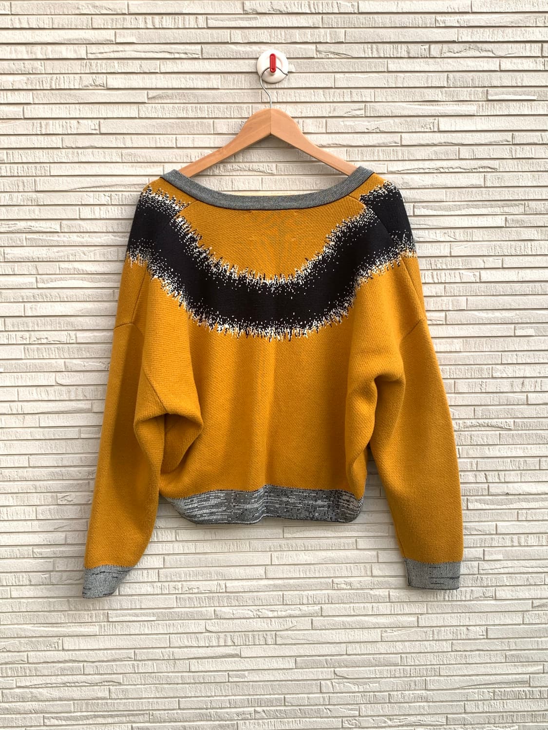 헨릭 빕스코브 몬스터 그래픽 가디건 (mustard) 상품이미지10