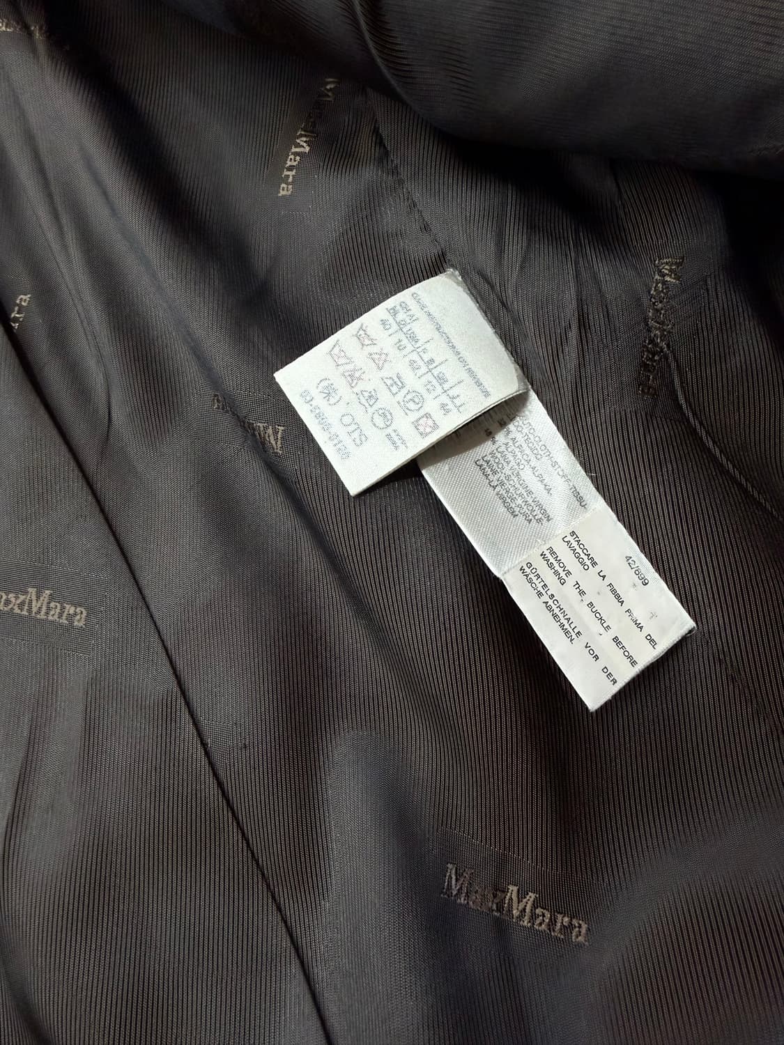 IT44/ 막스마라 알파카 블렌딩 더블 코트 상품이미지9