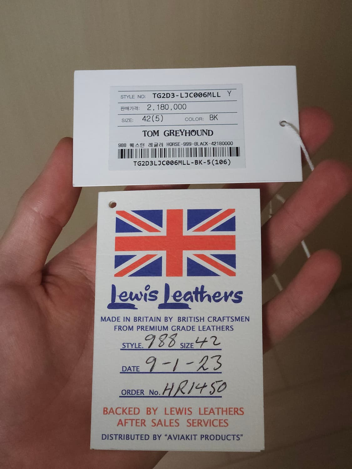 (42) 루이스레더 988 웨스턴 홀스하이드 레더 자켓 블랙 상품이미지7