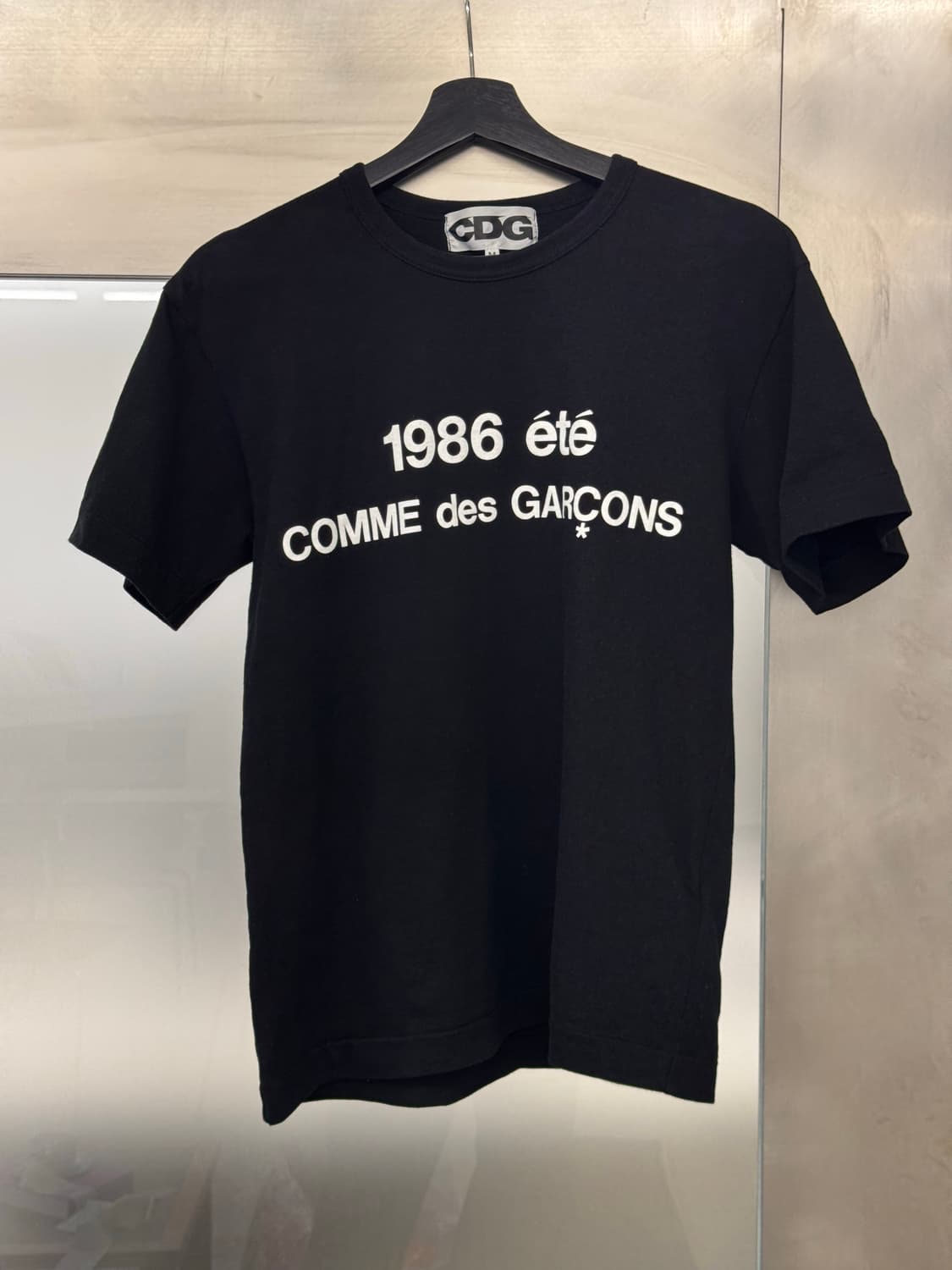 [M] CDG 1986 꼼데가르송 티셔츠 블랙 상품이미지2