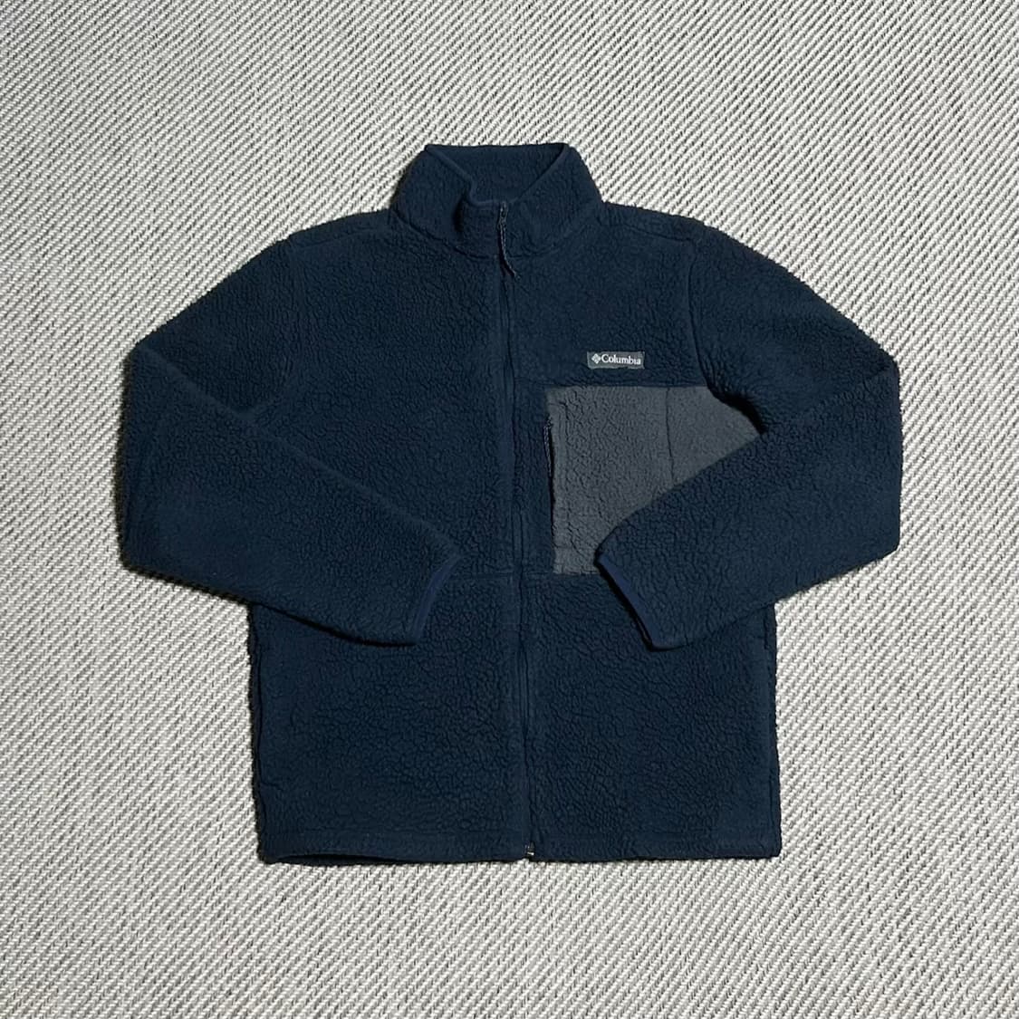 [M] Columbia 컬럼비아 네이비 후리스 집업 자켓 상품이미지1
