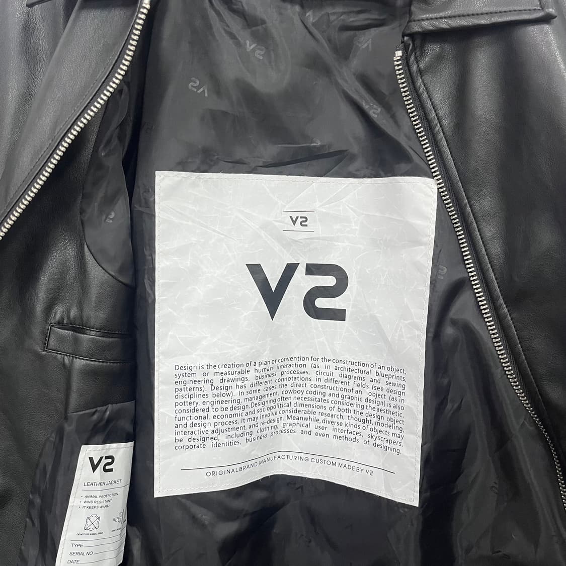V2 블랙 가죽 자켓 상품이미지4