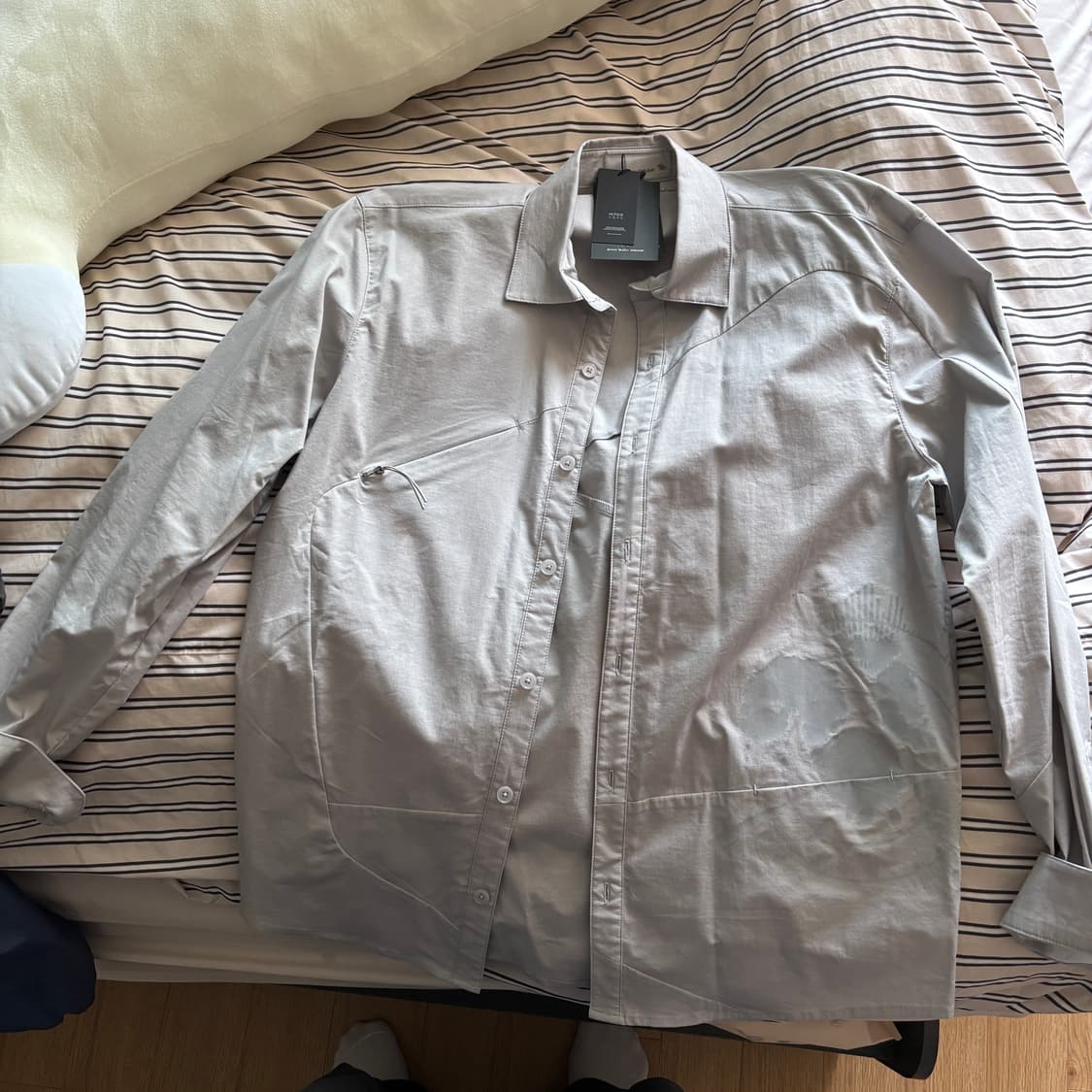 (새상품)산산기어 비저널 포켓 셔츠 회색(2 size) 상품이미지5