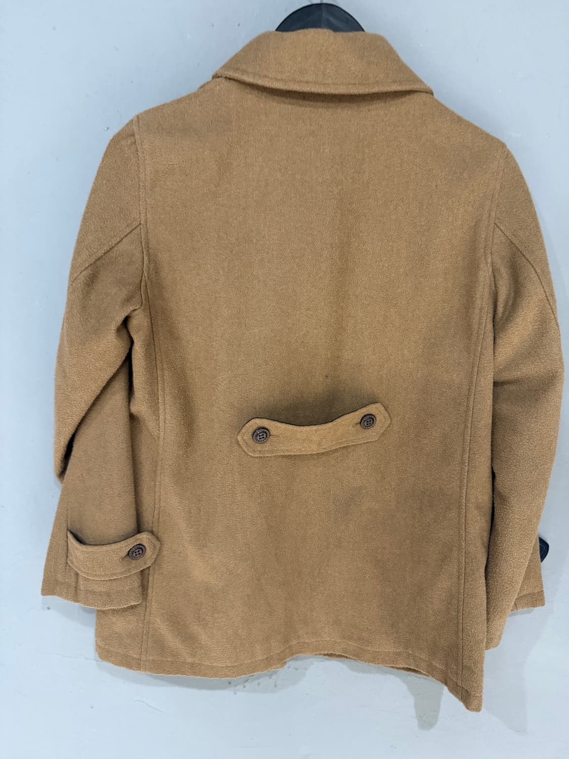 Harris tweed detail double button coat 상품이미지9