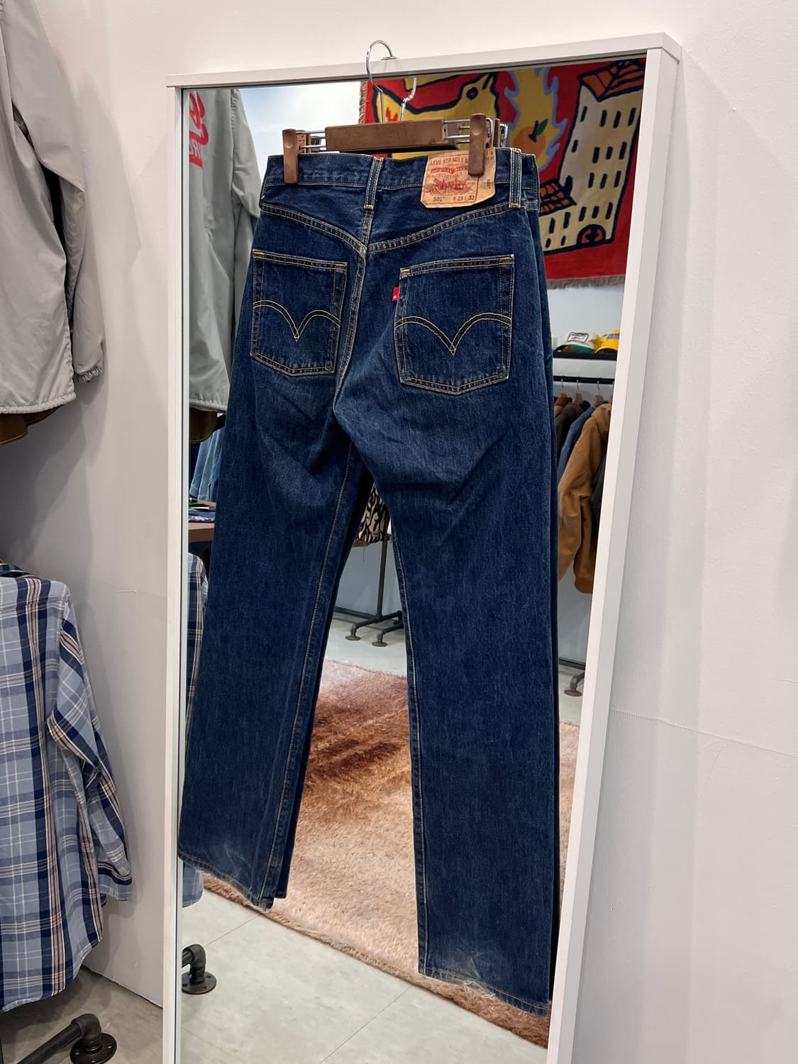 00s Levis 리바이스 501 블랭크탭 데님 팬츠 (29inch) 상품이미지5
