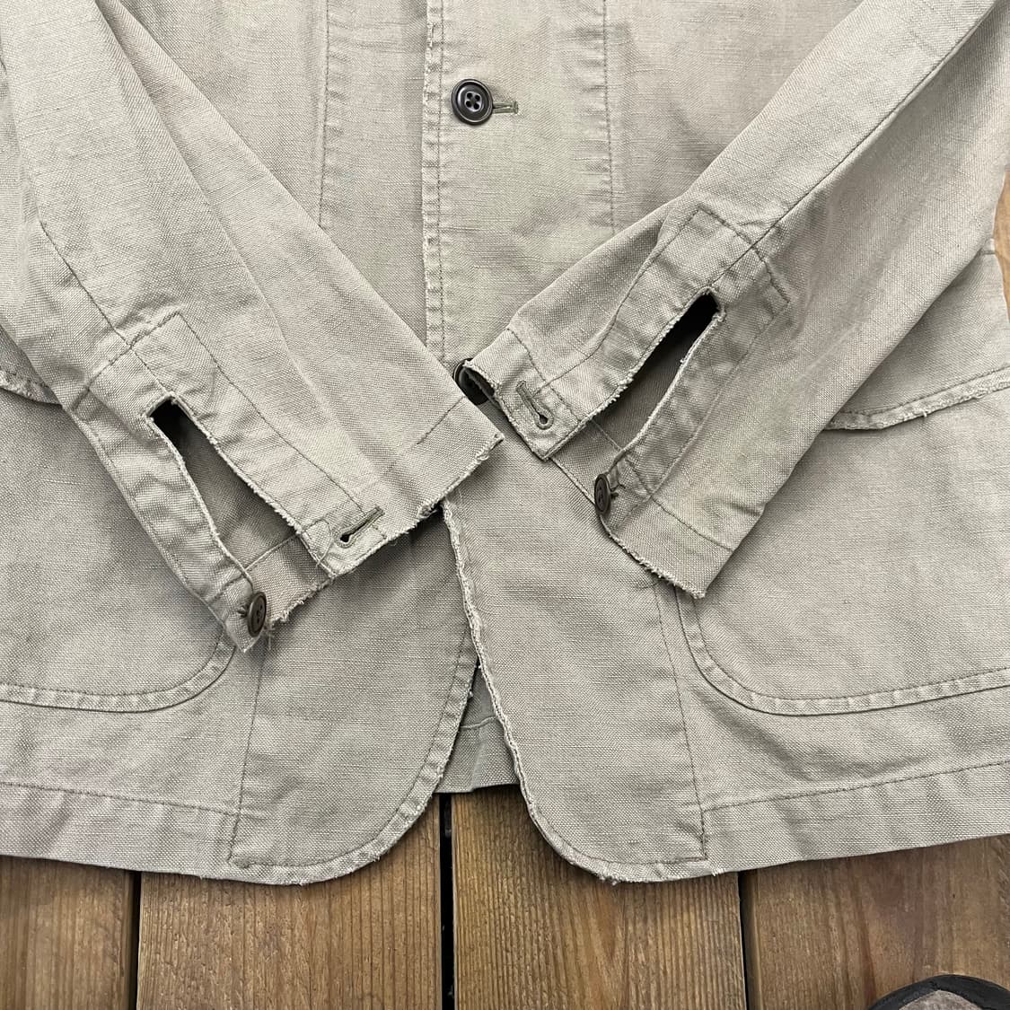 빈티지 폴로 코튼 테일러드 워싱 자켓 상품이미지5