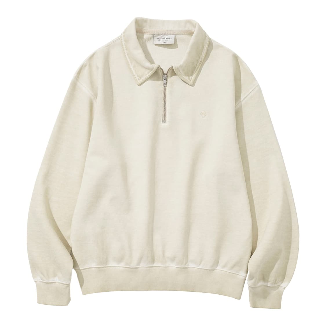 Uniform Bridge 유니폼 브릿지 하프 집업 스웨트셔츠 더스티 상품이미지4