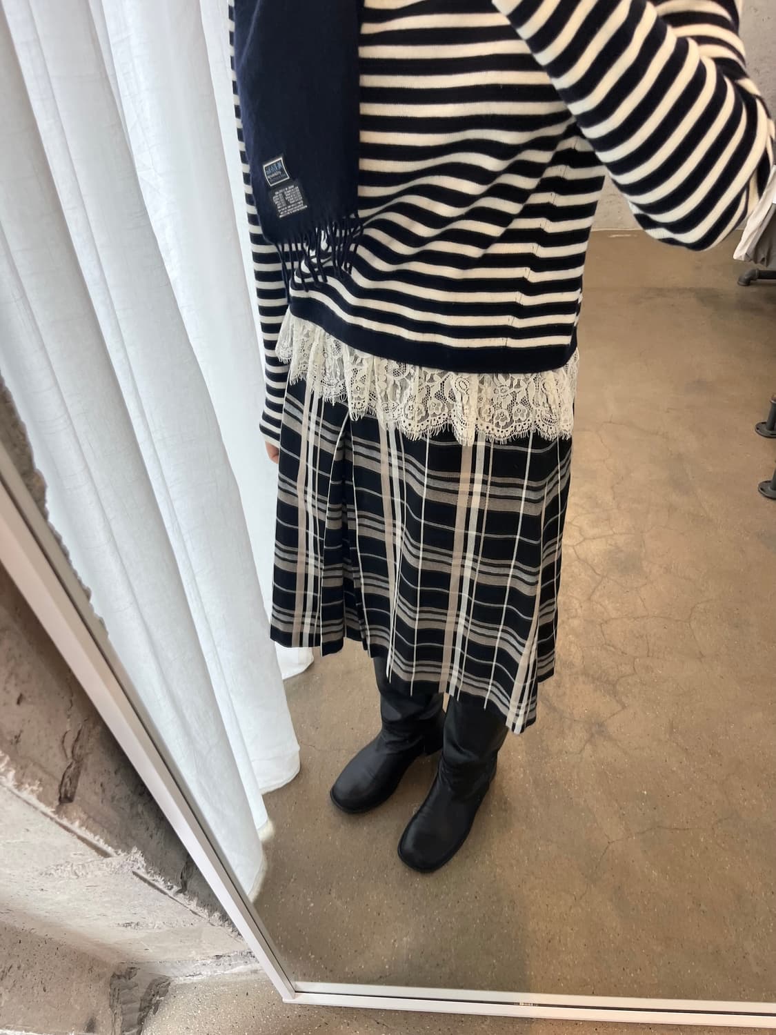 MCRITCHIE 캐시미어 머플러 made in SCOTLAND 상품이미지5