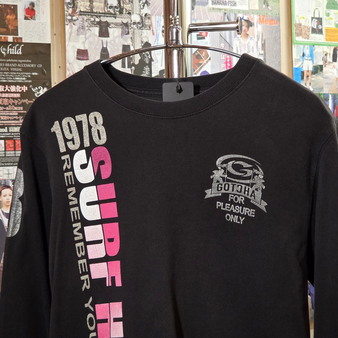 JPN 갓챠 레터링 슬림핏 롱슬리브 상품이미지5