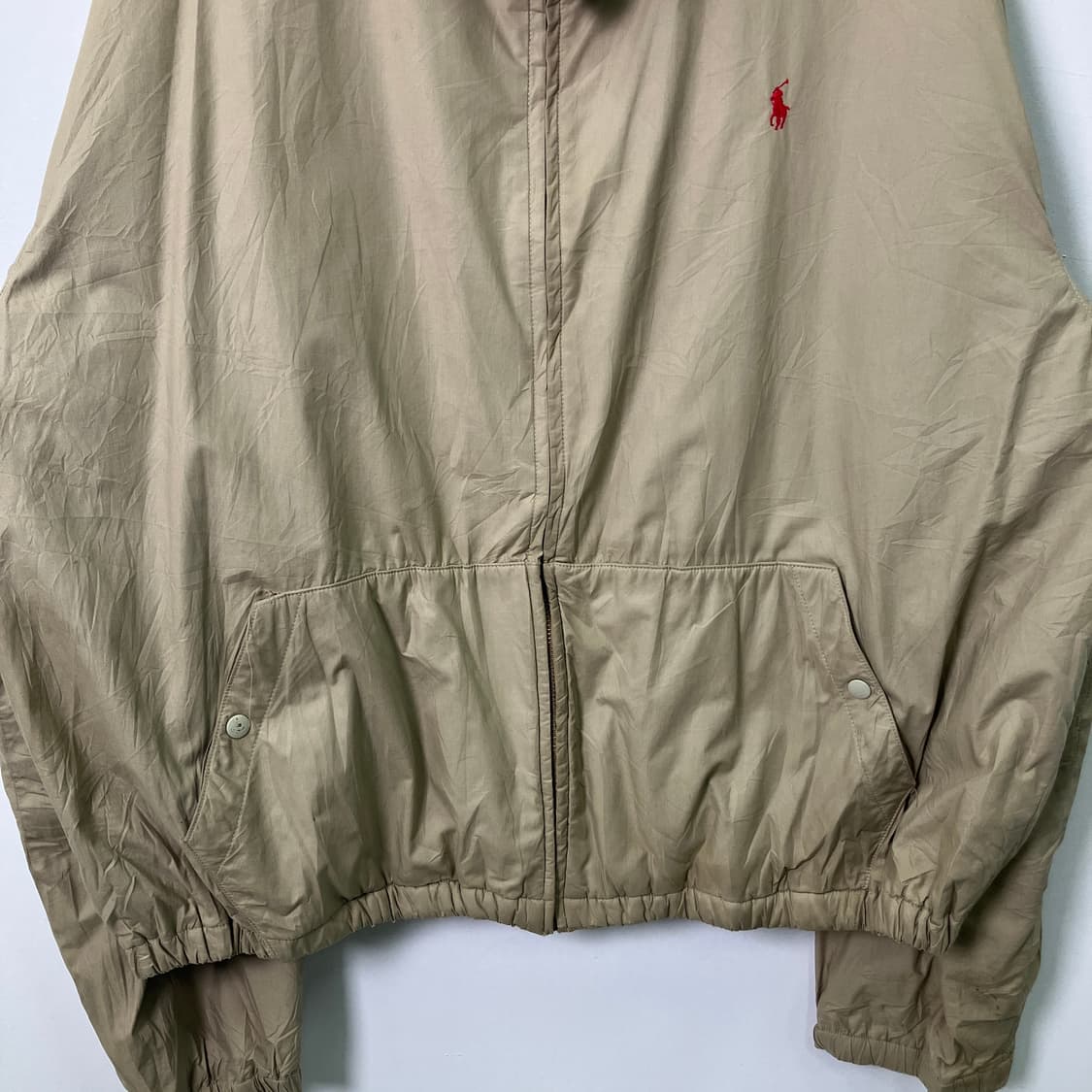 폴로 랄프로렌 베이지 코튼 스윙탑 블루종 자켓 XL 상품이미지6