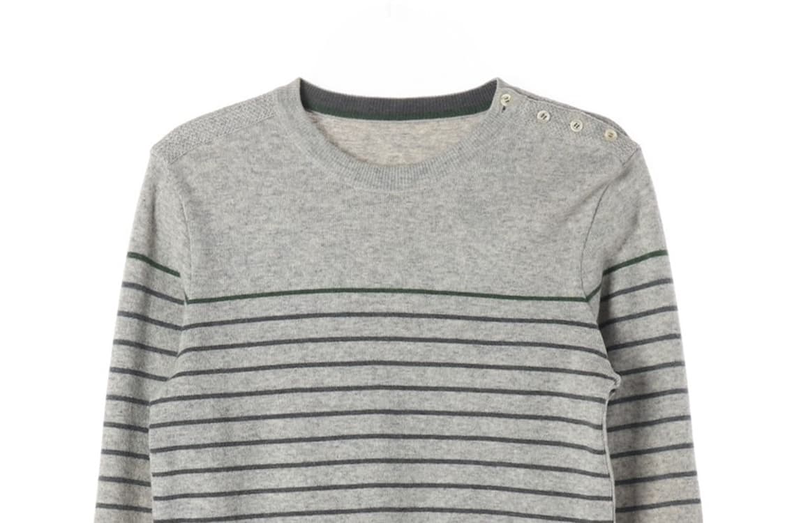 빈폴 가죽 엘보 패치 스트라이프 니트 상품이미지3