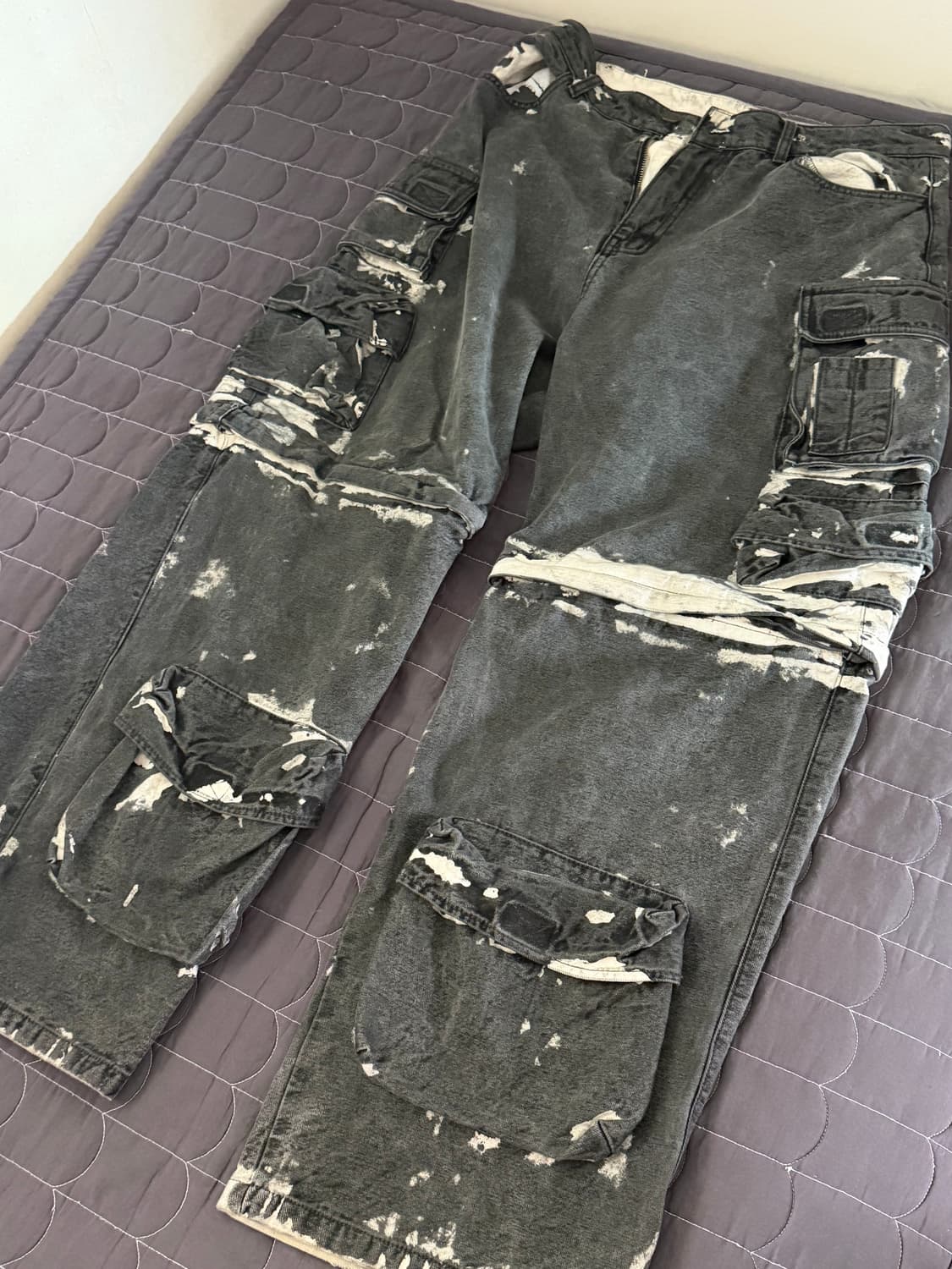 DNSR 핸드 다이드 투웨이 카고 팬츠 L 상품이미지2