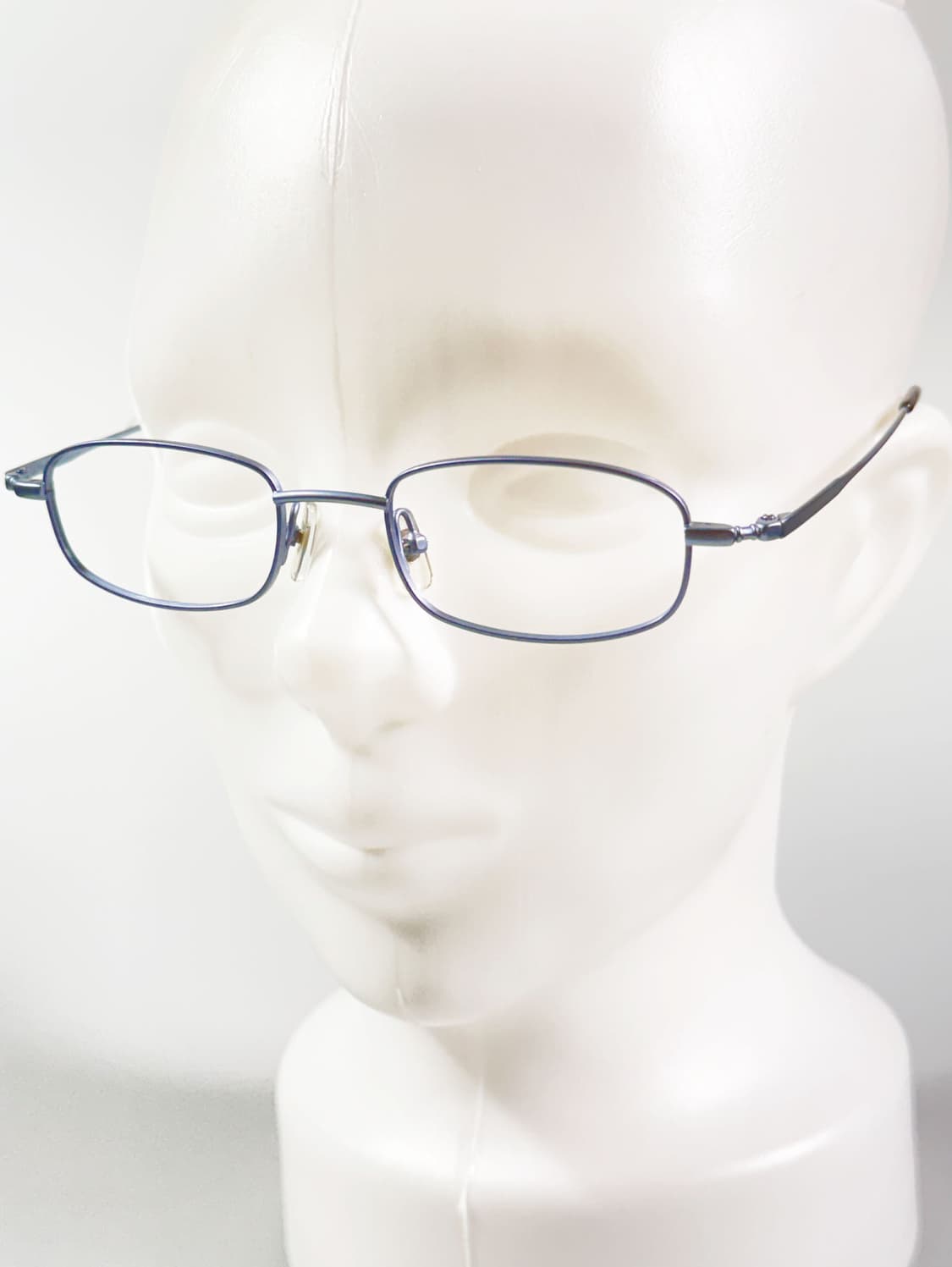 90s MAYFAIR 슬림 스퀘어 블루 메탈 빈티지 안경 상품이미지8