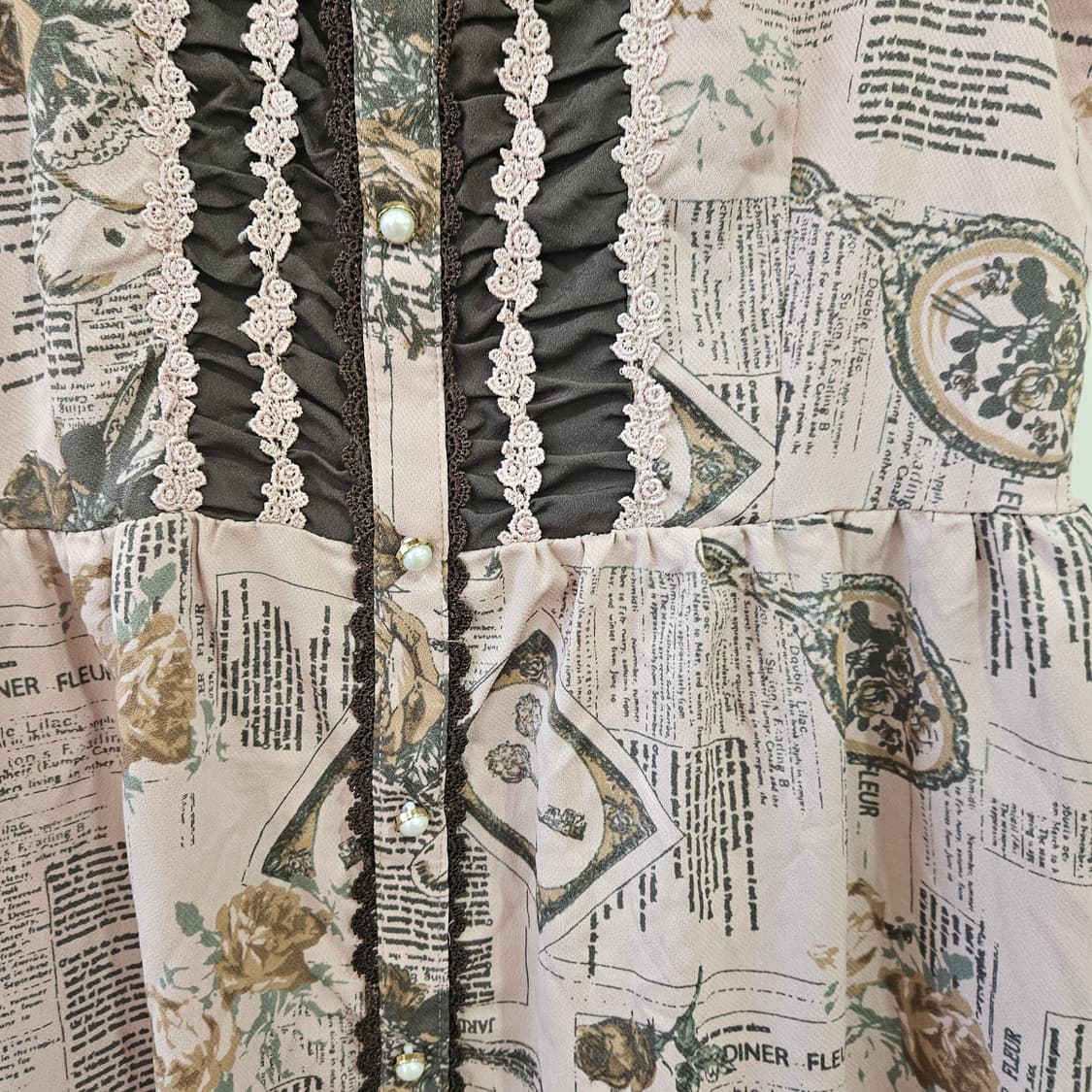 엑시즈팜(axes femme) 초코 로즈핑크원피스 상품이미지5