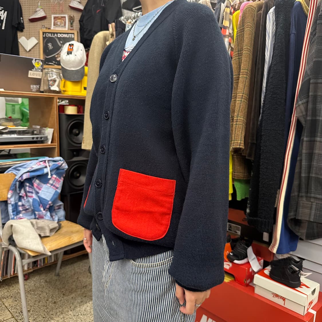 꼼데가르송 걸 울 가디건 상품이미지10