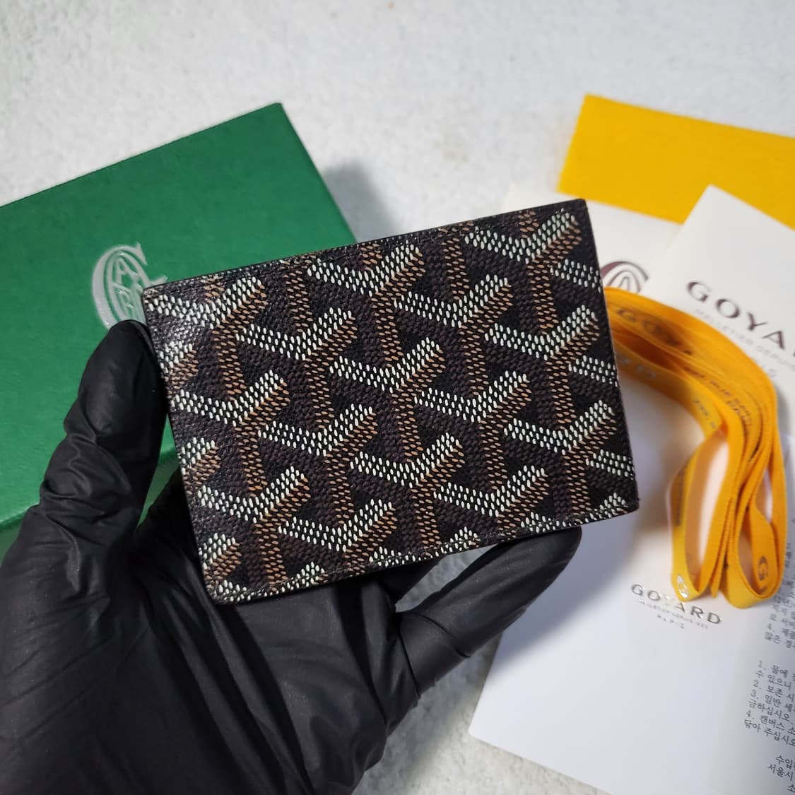[풀구성] 고야드 인서트 빅투아르 카드지갑 블랙 상품이미지3
