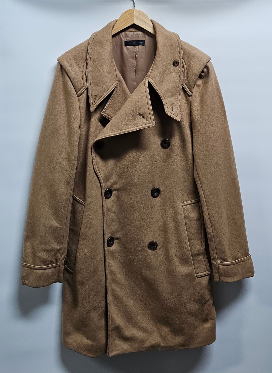 우영미 캐시미어혼방 더블코트 105 상품이미지1