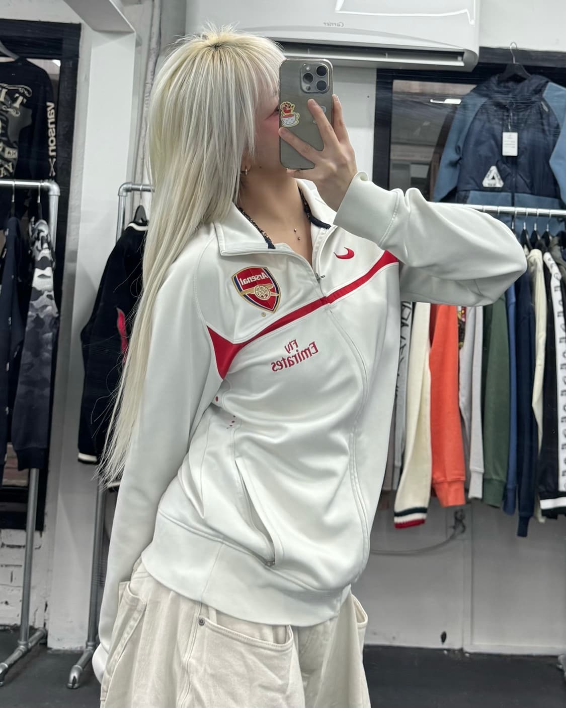 나아키 아스날 화이트 트랙탑 져지 상품이미지2