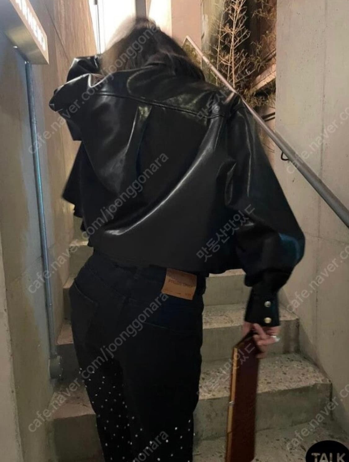 넘버프로젝트 333. 커팅 디테일 램 레더 셔츠 상품이미지4