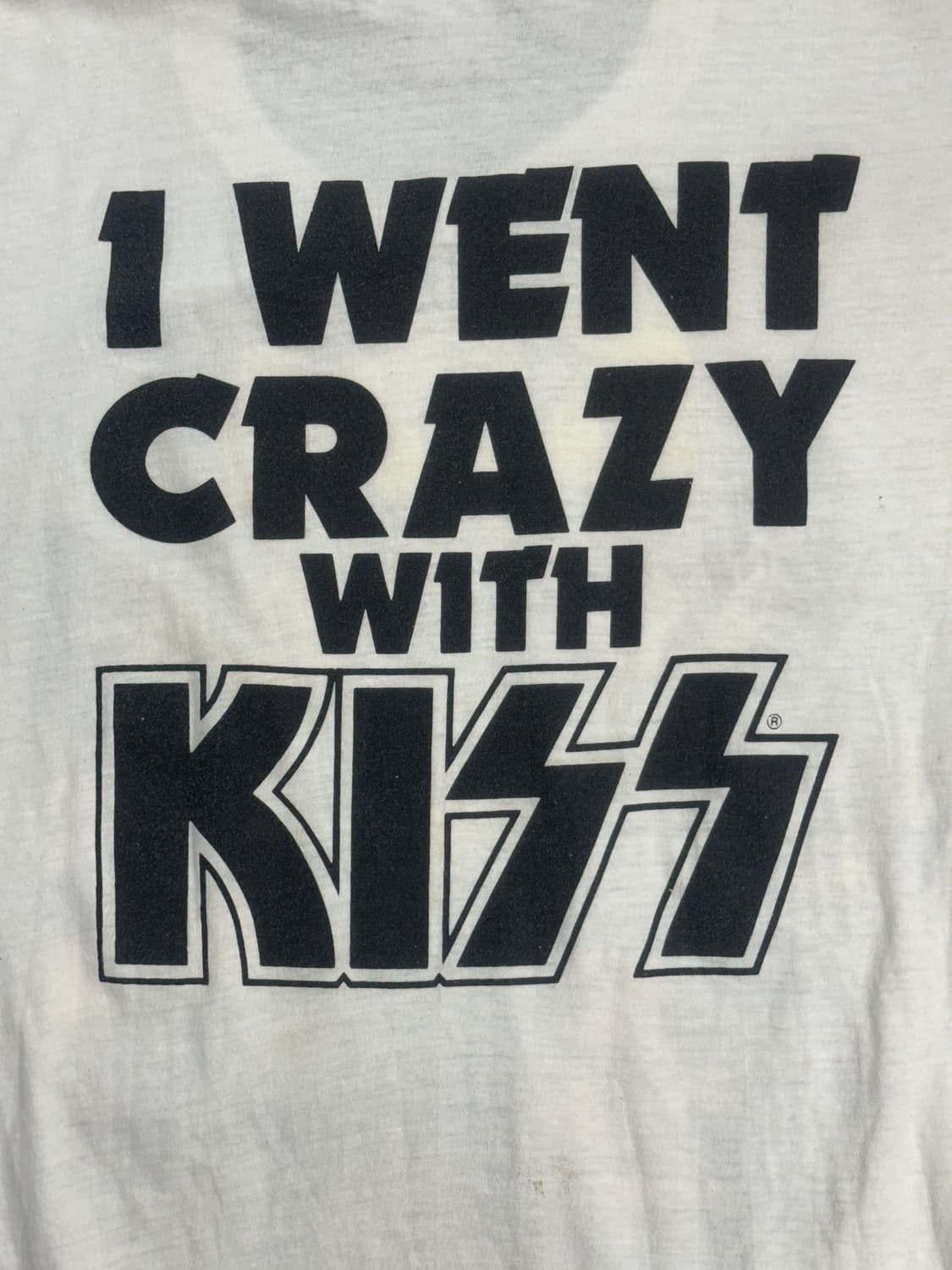 1987' Crazy with KISS 밴드 티셔츠 XL no 상품이미지4