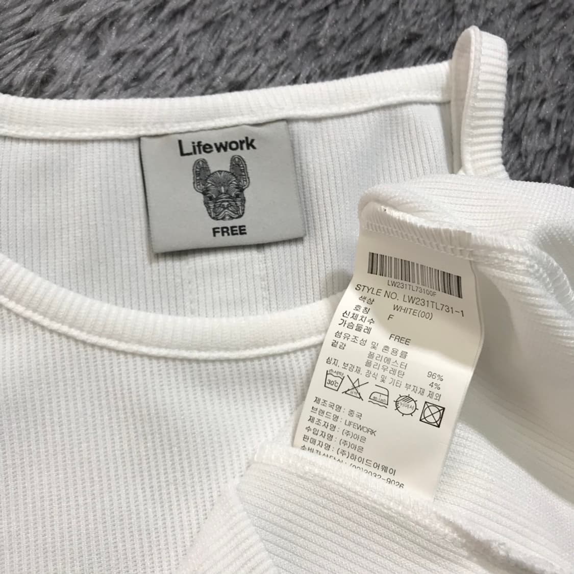 [[여성 F, A급] 라이프워크(LW) 트임 골지 긴팔티셔츠@206 상품이미지6