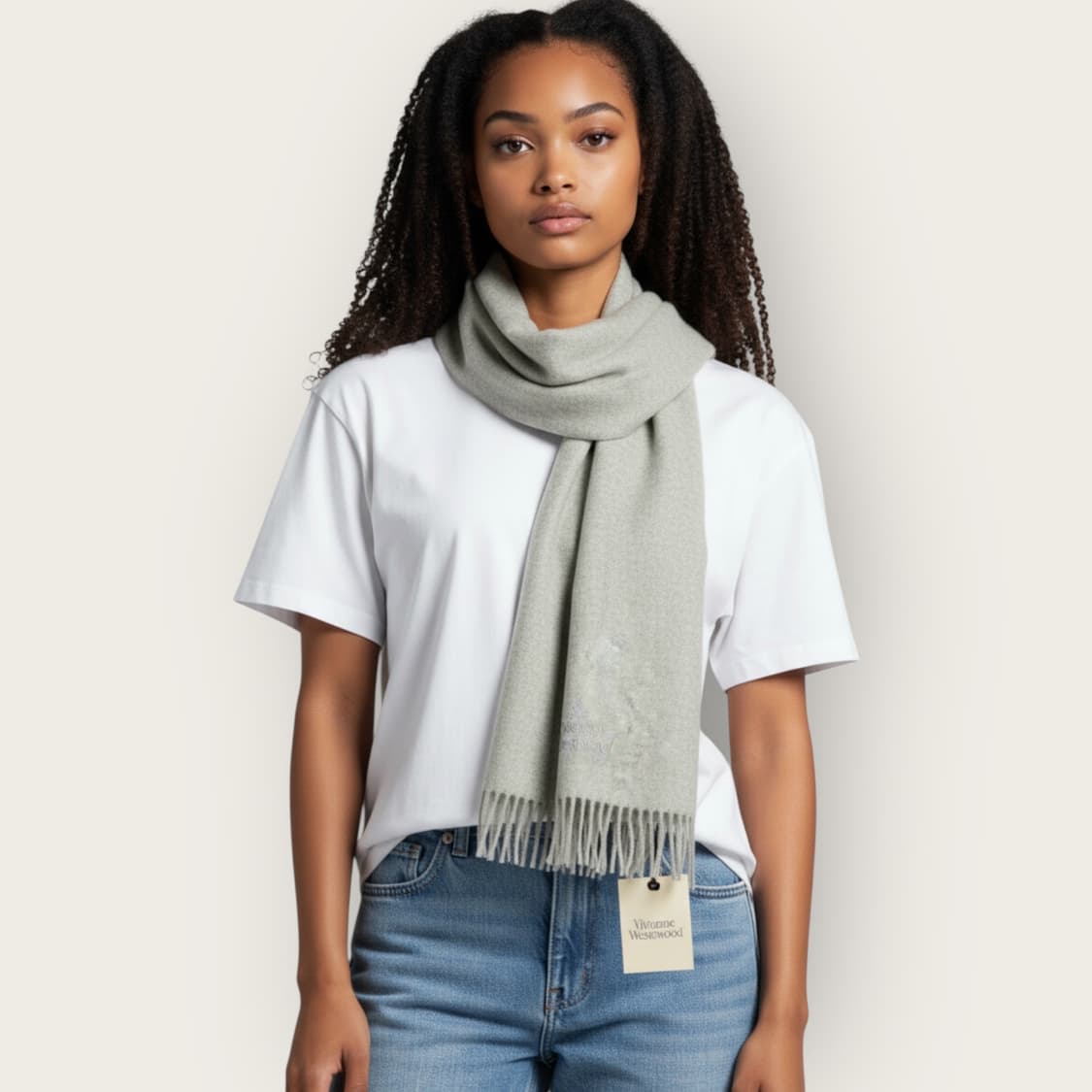 비비안웨스트우드 로고 머플러 상품이미지1