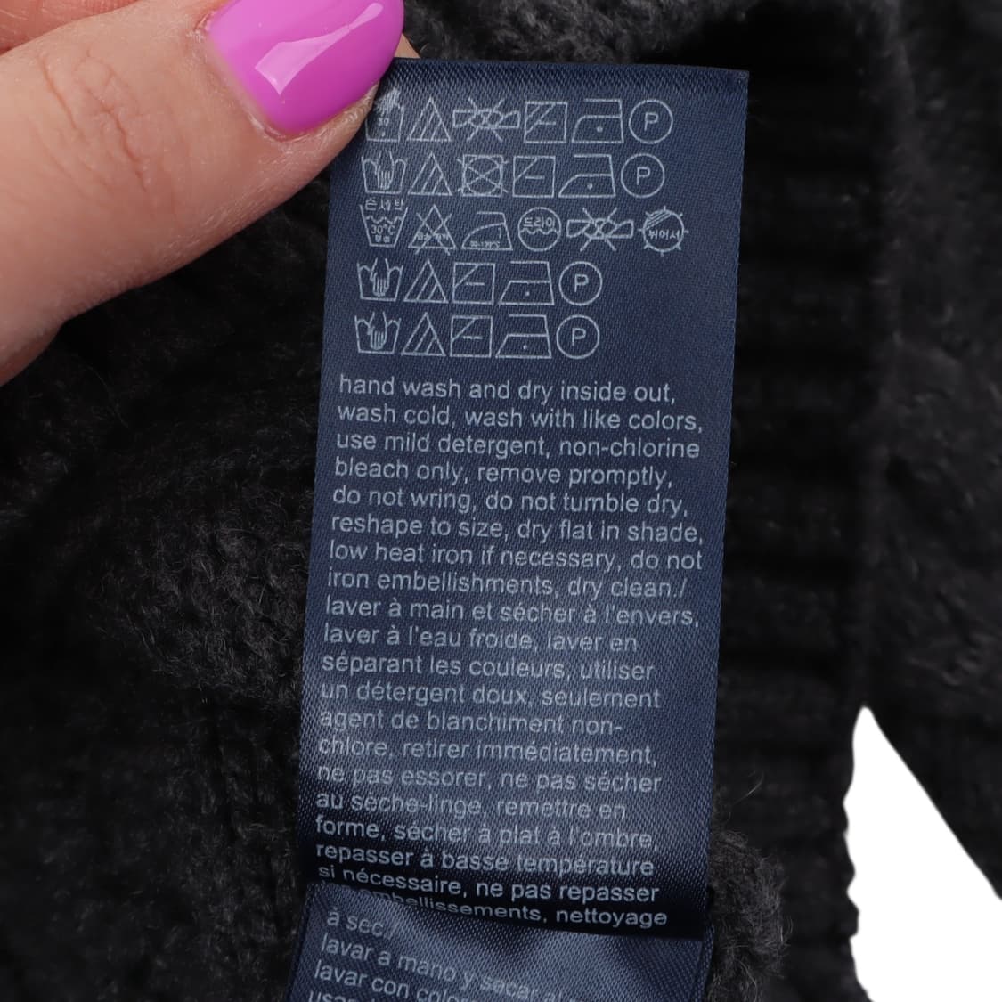 타미진스 그레이 울 케이블 니트 상품이미지10