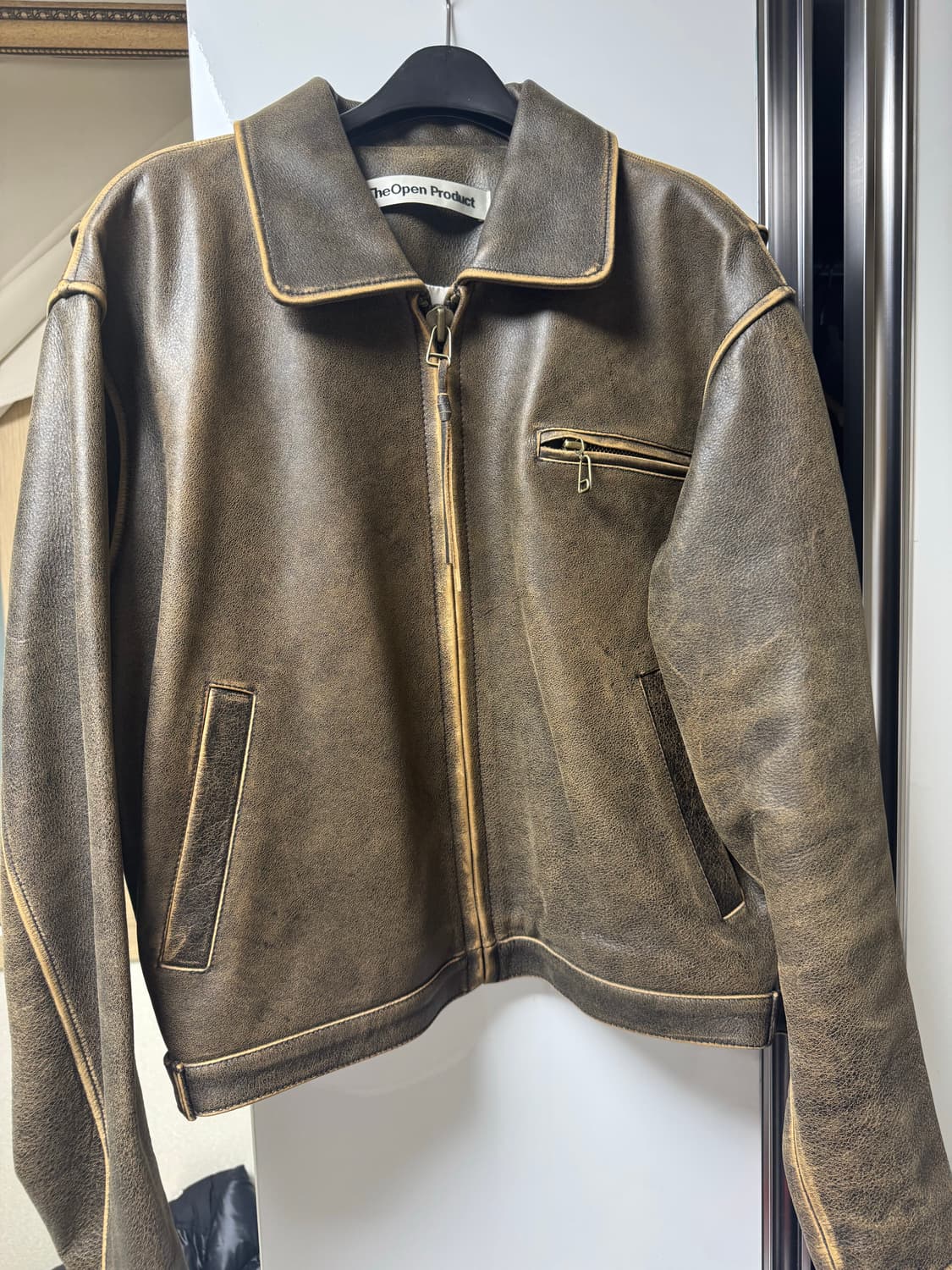 오픈와이와이 가죽자켓 상품이미지1