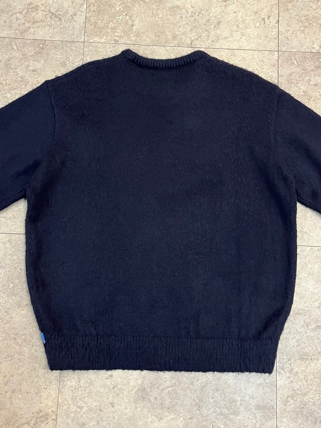 디스이즈네버뎃 빅로고 니트 네이비 S #csz3337 상품이미지7