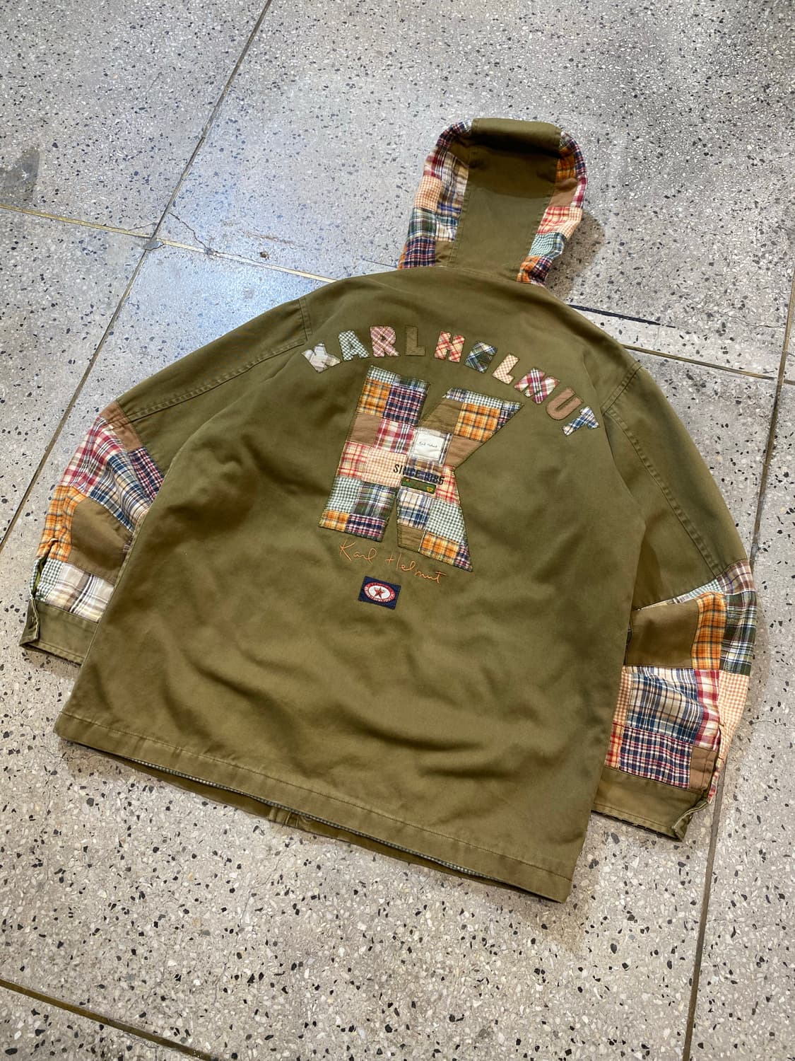 [M] Karl Helmut 칼 헬무트 패치워크 후드집업 자켓 상품이미지7