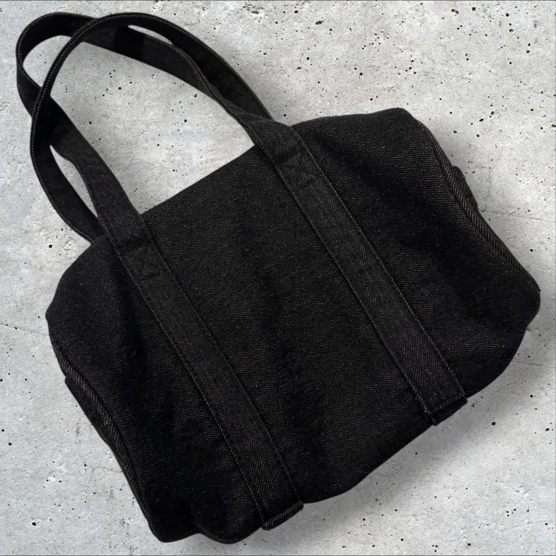 마리떼 프랑소와 저버 데님 토트백 블랙 원통백 이니스프리 상품이미지2