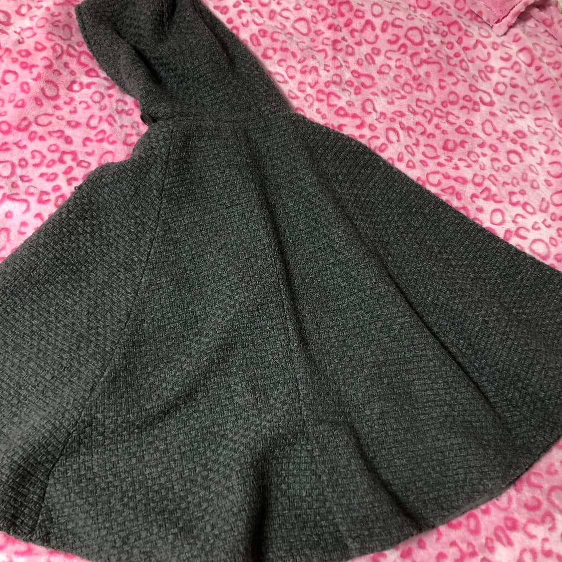 빈티지 갸루 모리걸 케이프 그레이 회색 아우터 자켓 상품이미지7