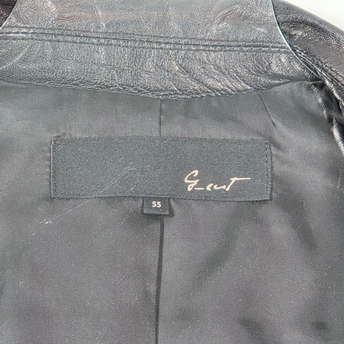 지컷 천연 양가죽 리얼 레더 라이더 자켓  55 상품이미지6