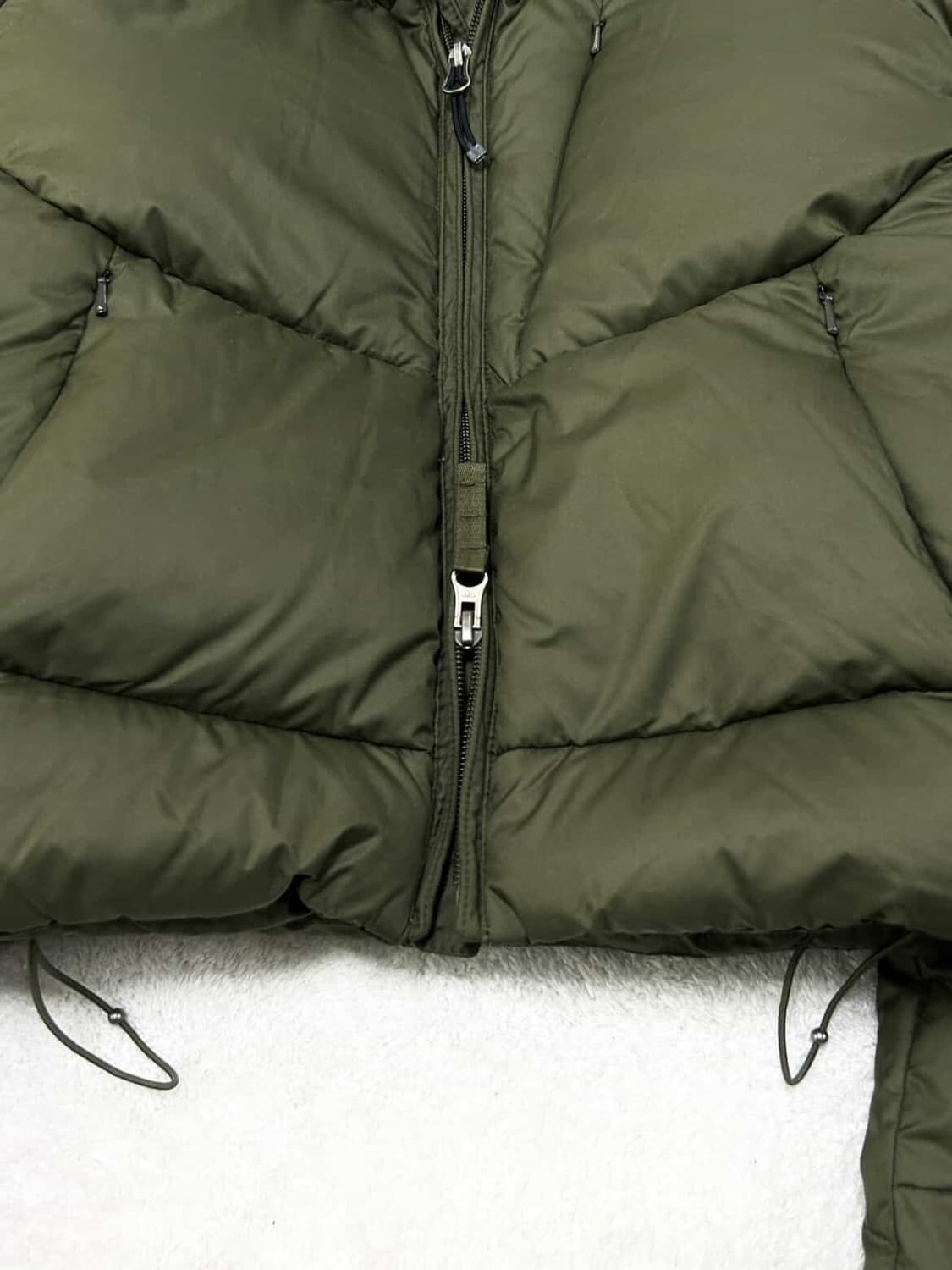 폴로 카키 투웨이 구스다운 숏패딩 상품이미지8