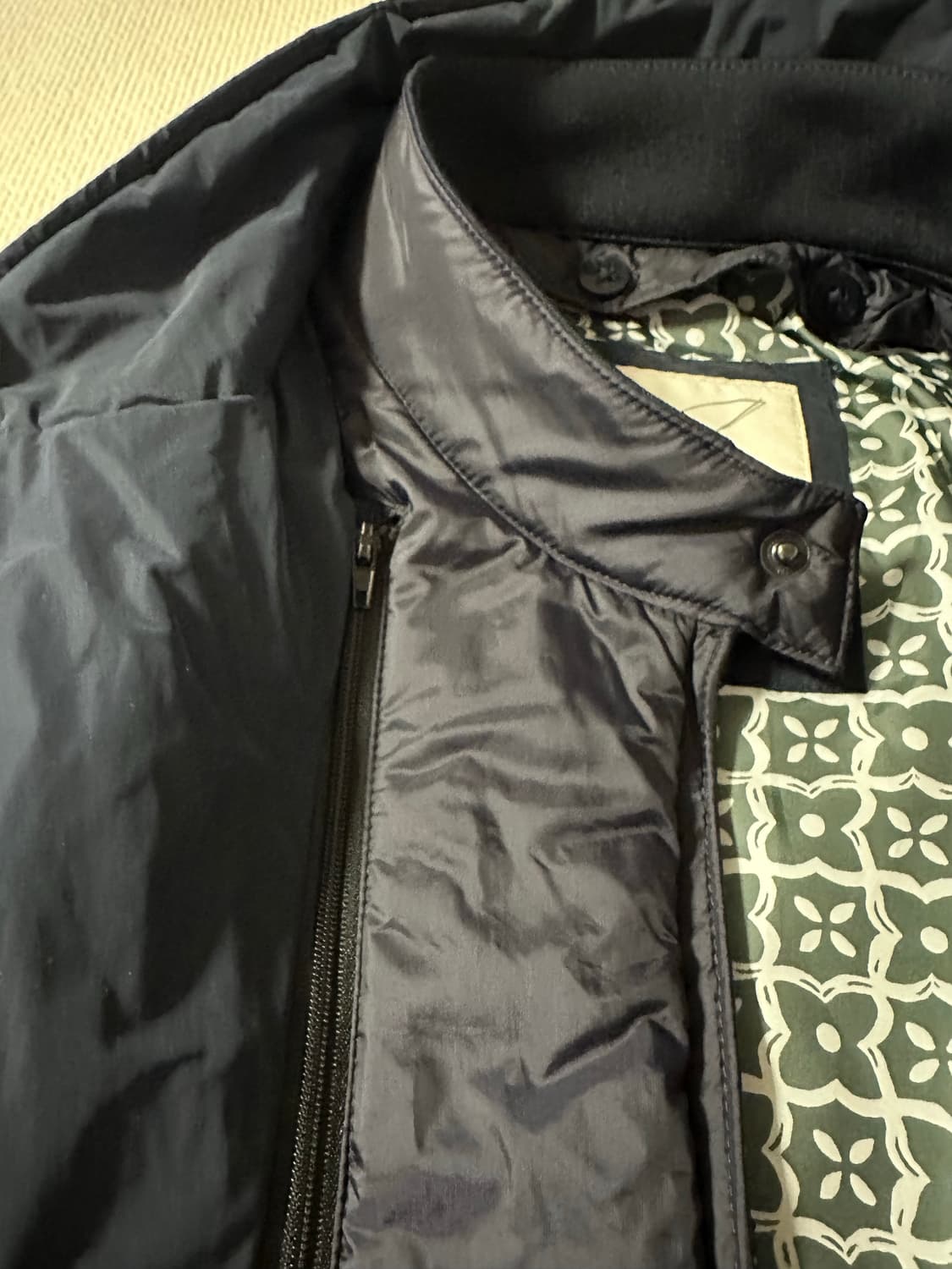 100) 헨리코튼 네이비 매트 패딩 자켓 상품이미지6