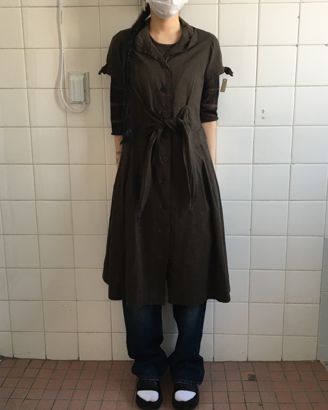 Hiroko koshino tied point onepiece 상품이미지1