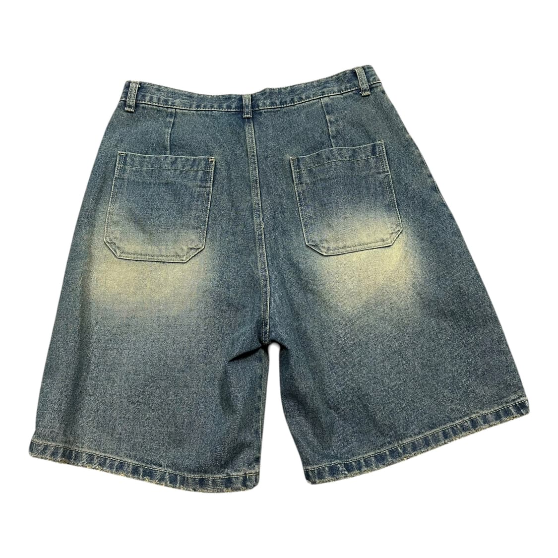 ✨ (바배) 퍼스텝 원턱 버뮤다 데님 팬츠 상품이미지2