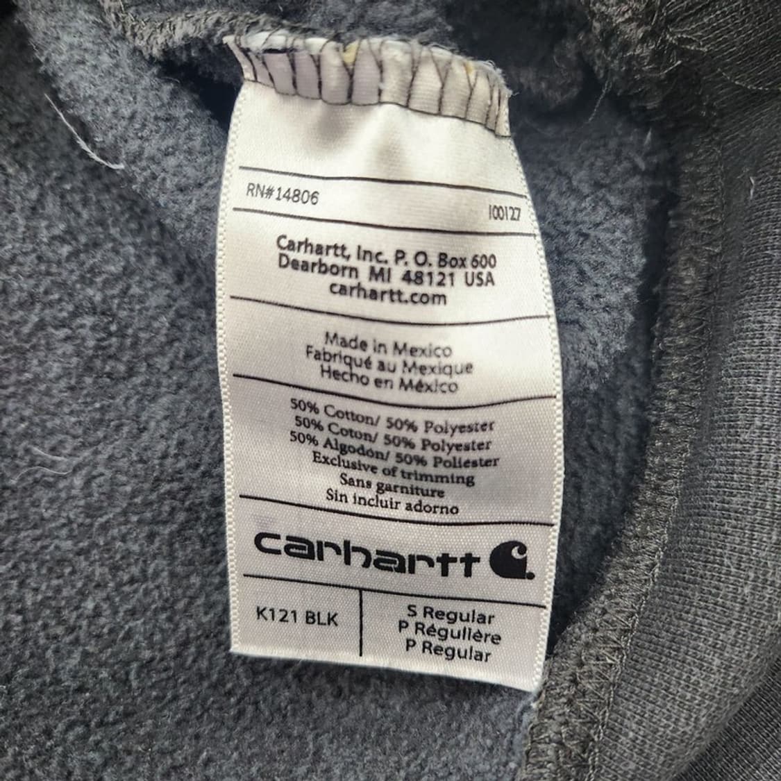 CARHARTT 미드웨이트 후드티 S 상품이미지6