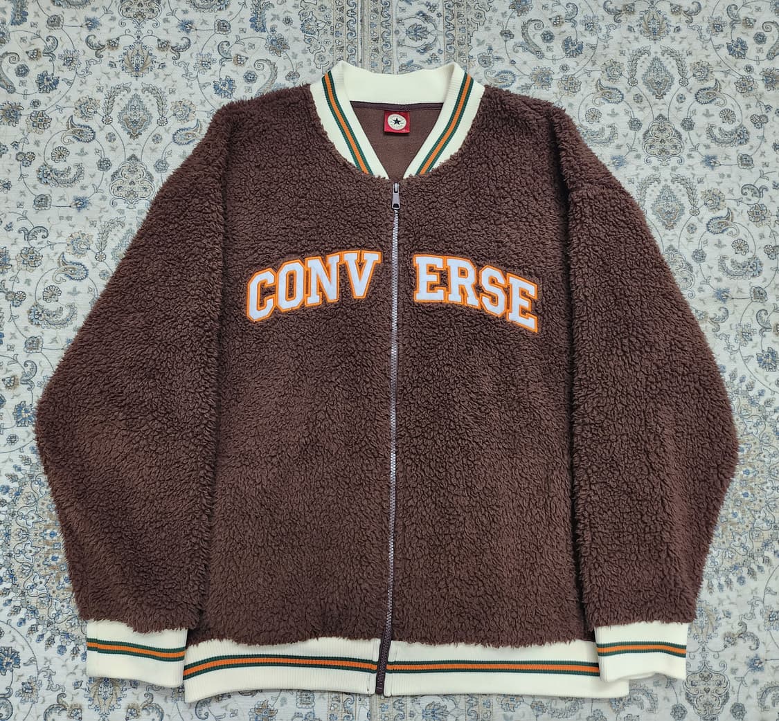 컨버스 브라운 뽀글이 플리스 자켓 LL(110-113) 상품이미지1