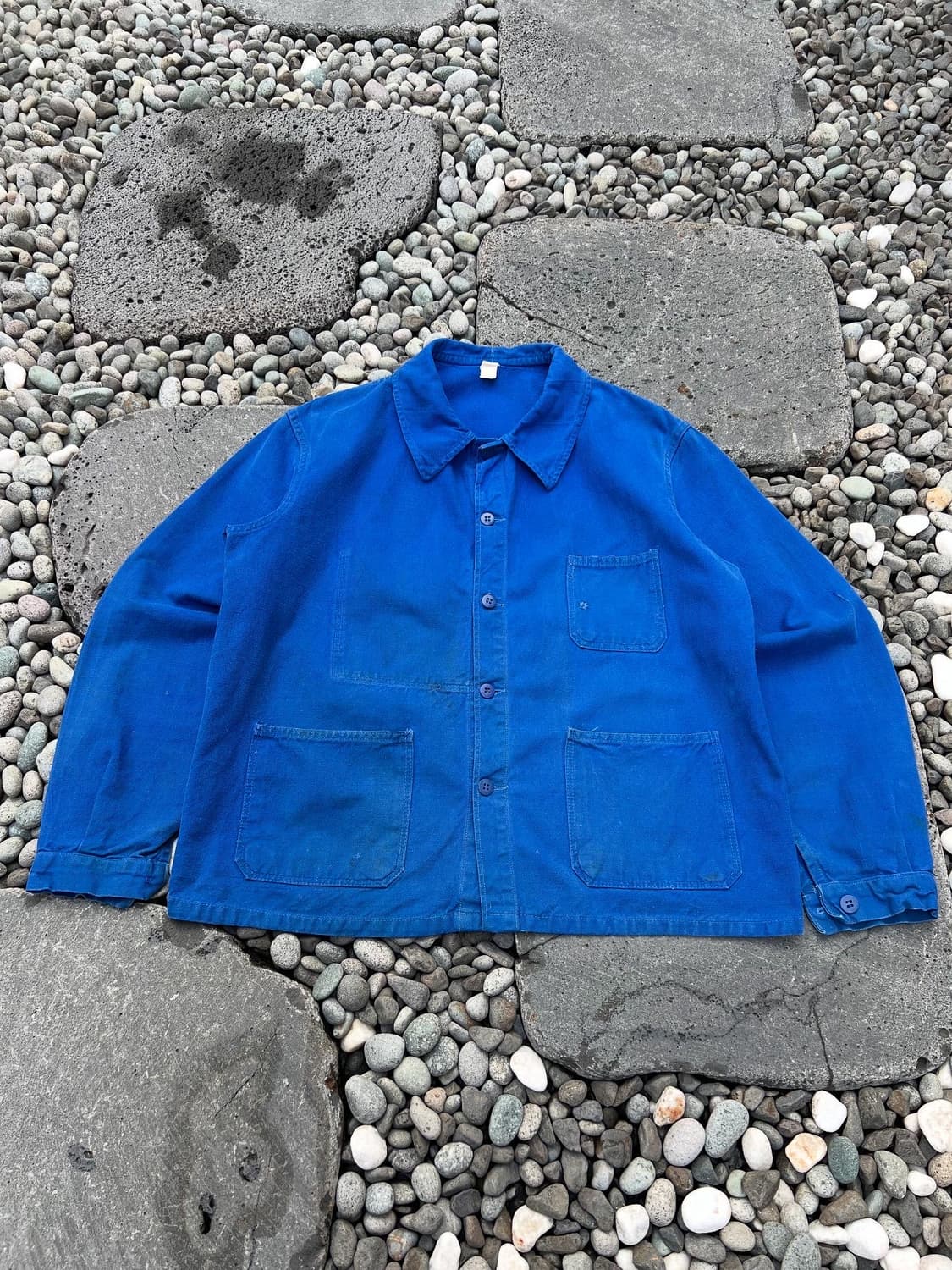 OLD VINTAGE WASHING BLUE 빈티지프렌치워크자켓 상품이미지1