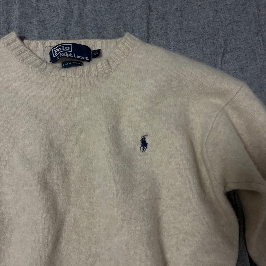 폴로 랄프로렌 아이보리 니트 100 상품이미지1