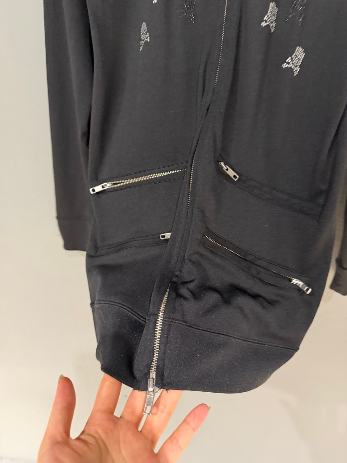 high-neck design skull cubic zip-up 상품이미지7