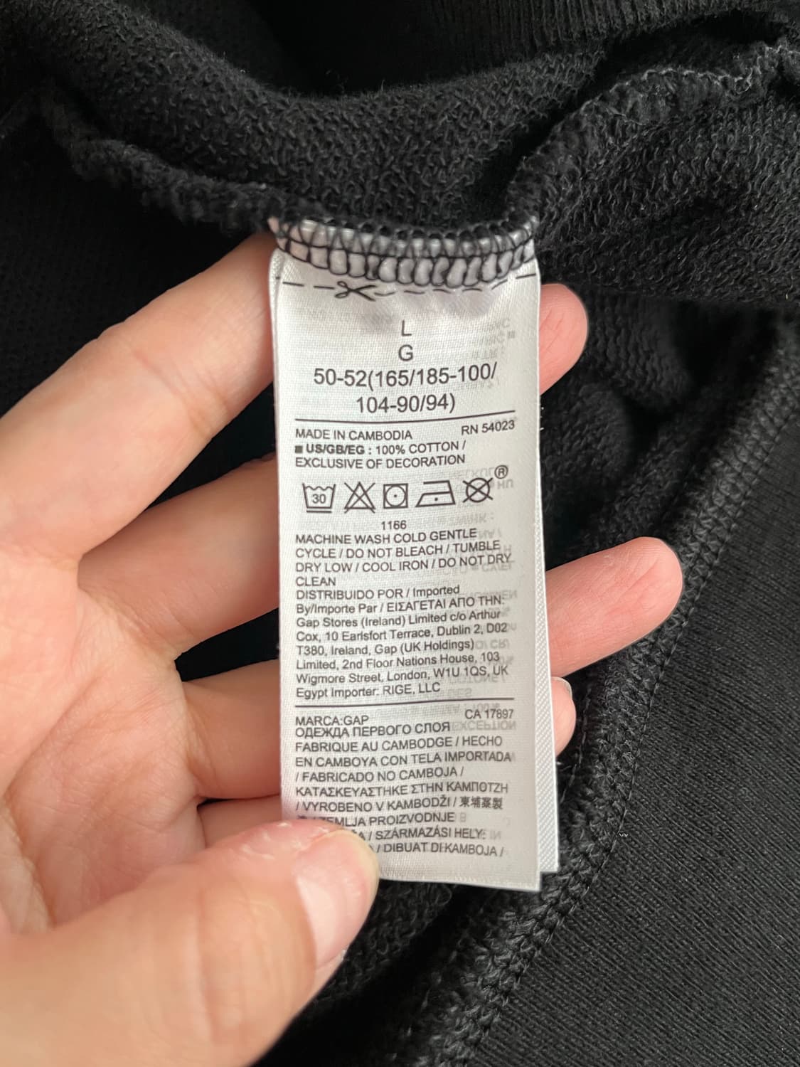 L) 갭 GAP 후드 집업 블랙 상품이미지5