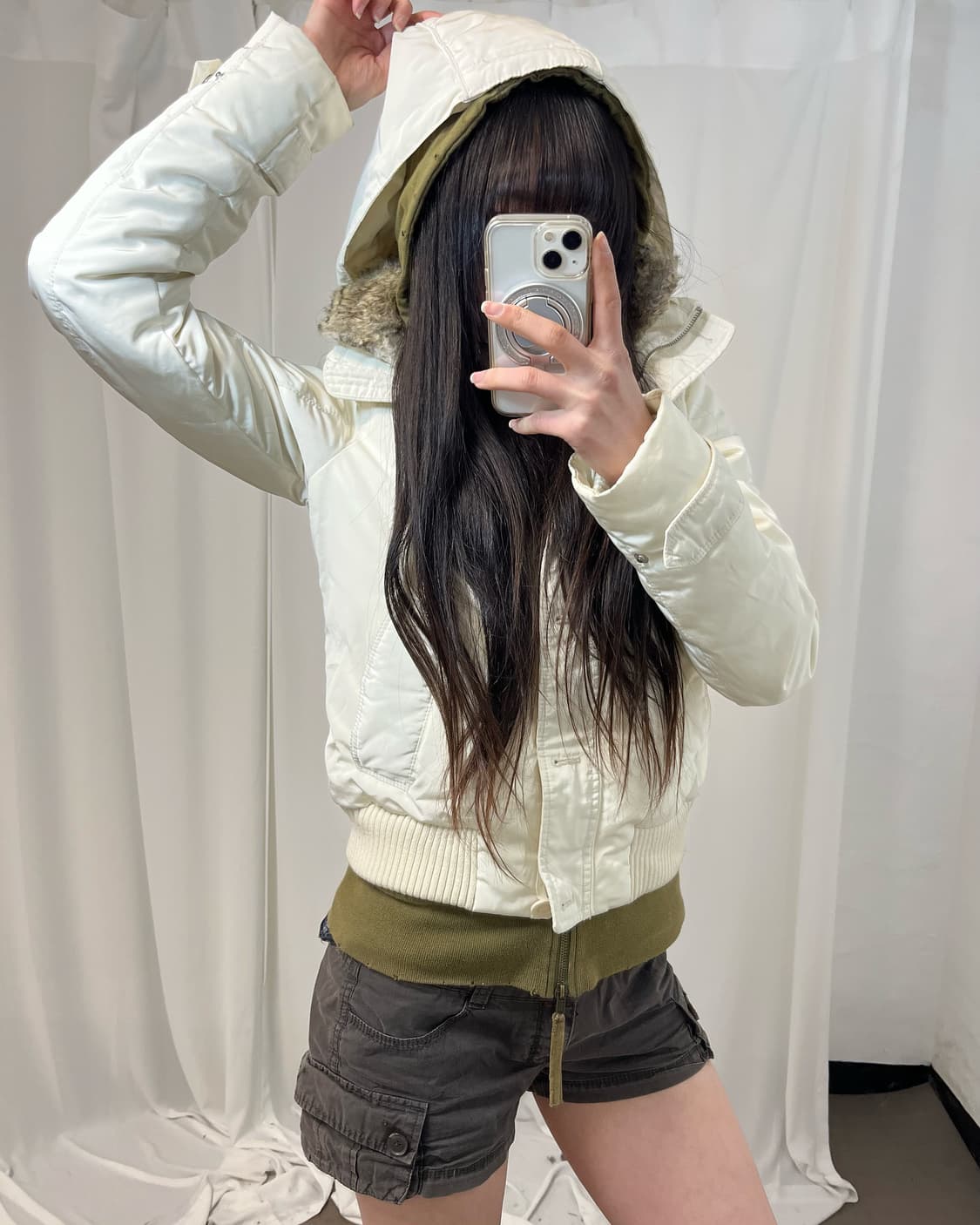 Tommyhilfiger 아이보리 재패니즈걸st 패딩 상품이미지1